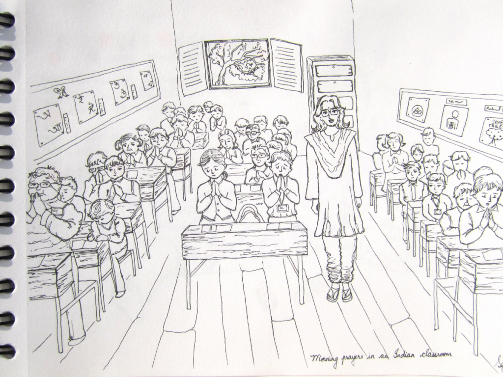 Indian design student practicing daily sketching as a habit for design entrance exam preparation